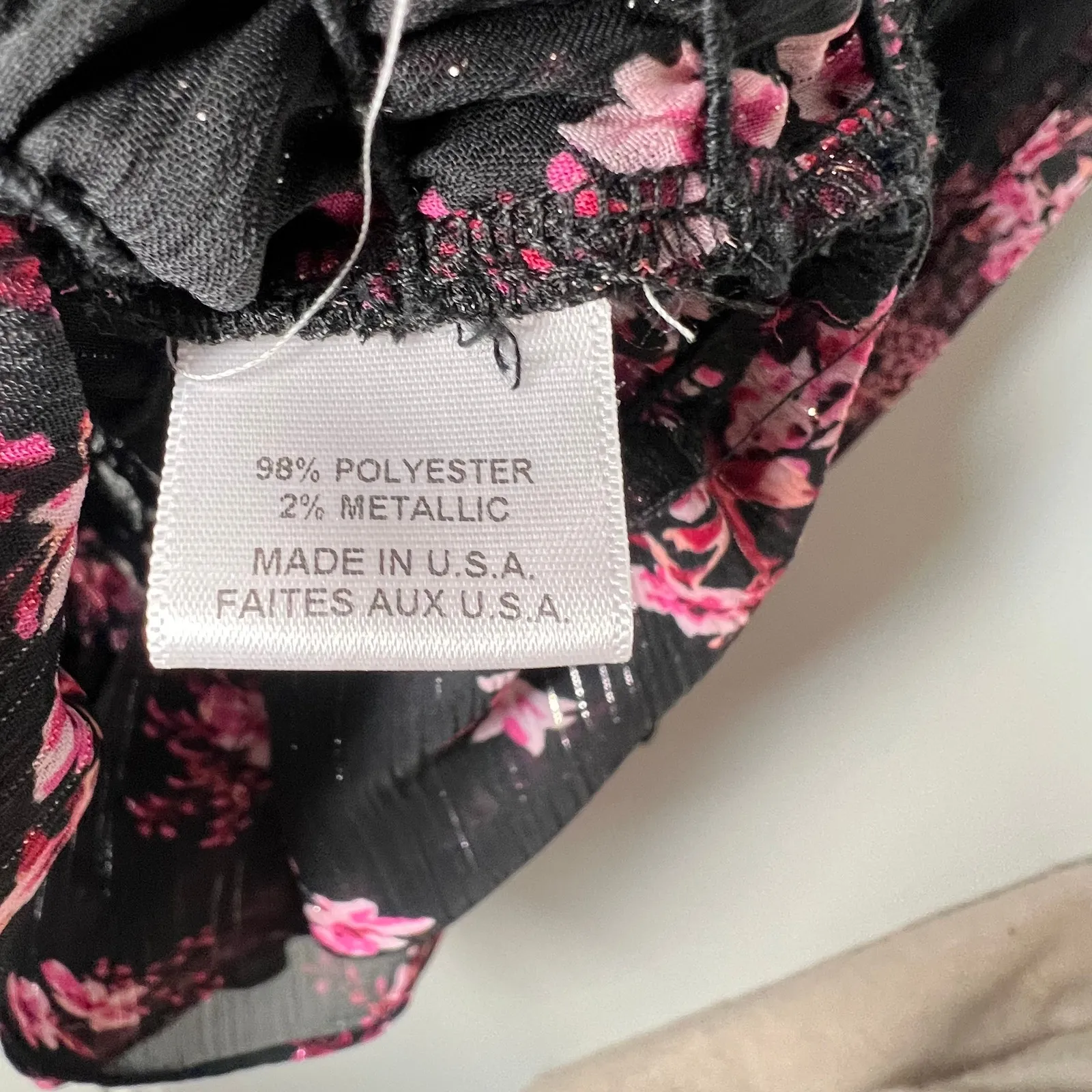 Misa Floral Smocked Mini Dress Size XL - Image 4