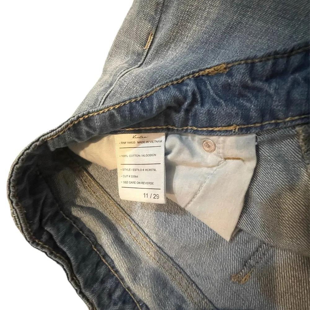 Kancan Women's Bridget Ultra High Rise Mom Jeans Size 11/29 Straight Fit Blue - Image 2