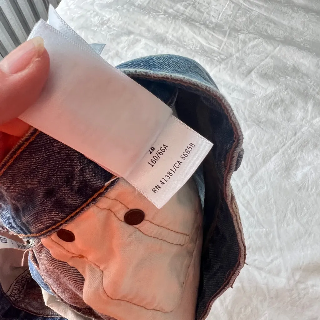 Polo by Ralph Lauren Women's Faded Blue Jean Shorts Size L - Image 4