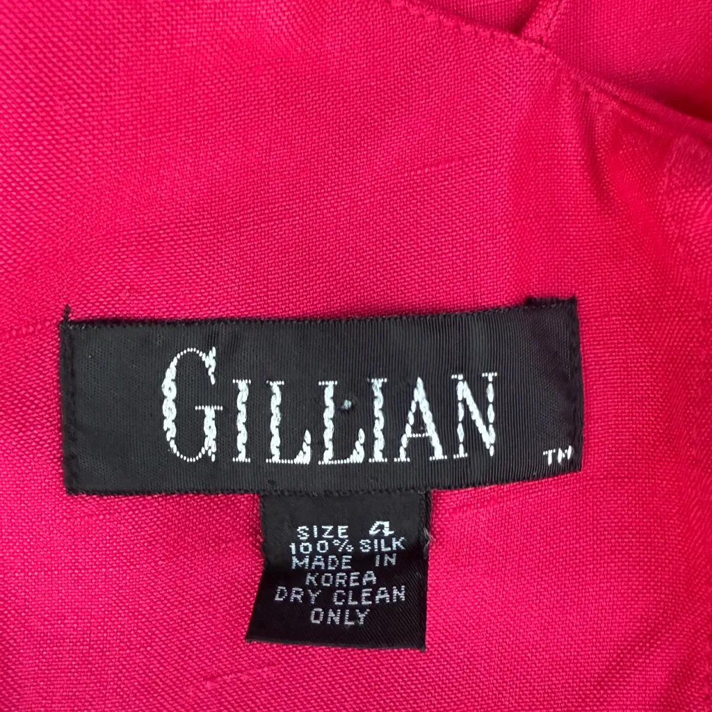 Gillia Fuchsia Backless Dress Red Size 4 - Image 5