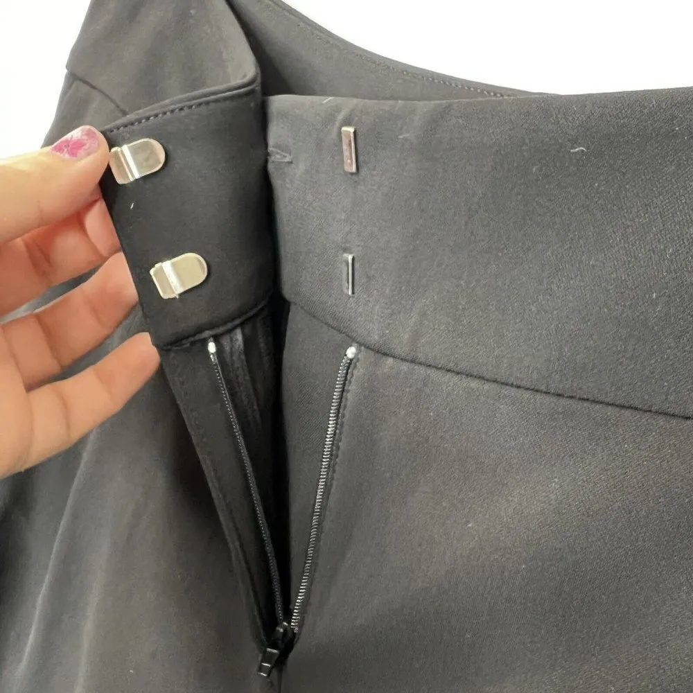 Alfani  Womens 14w‎ Shorts Solid Black Tummy Control Front Pockets - Image 3