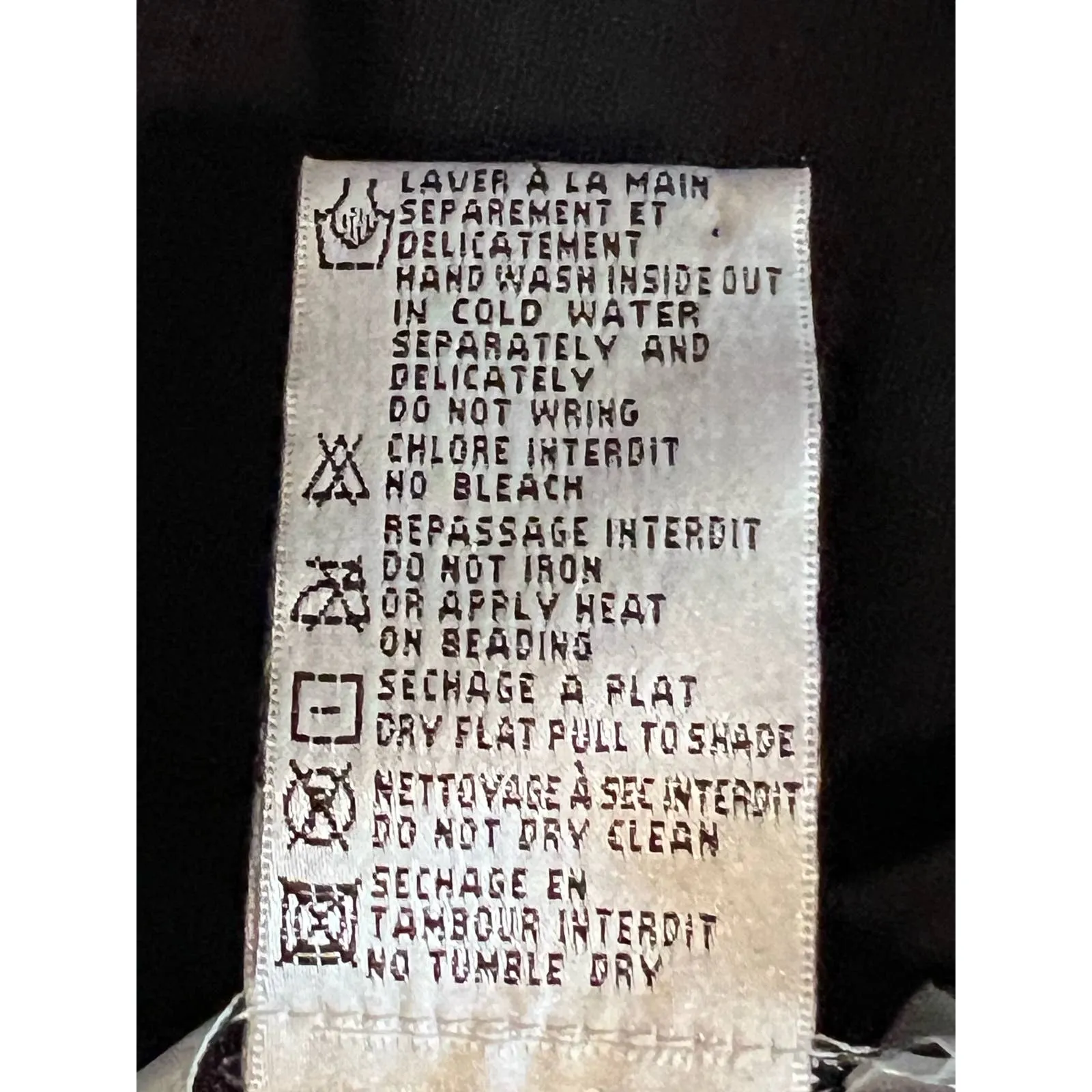 Joseph A. Women's Black Tank Top Embroidered Flower‎ Size L 21" Long x 17" PTP Size L - Image 4