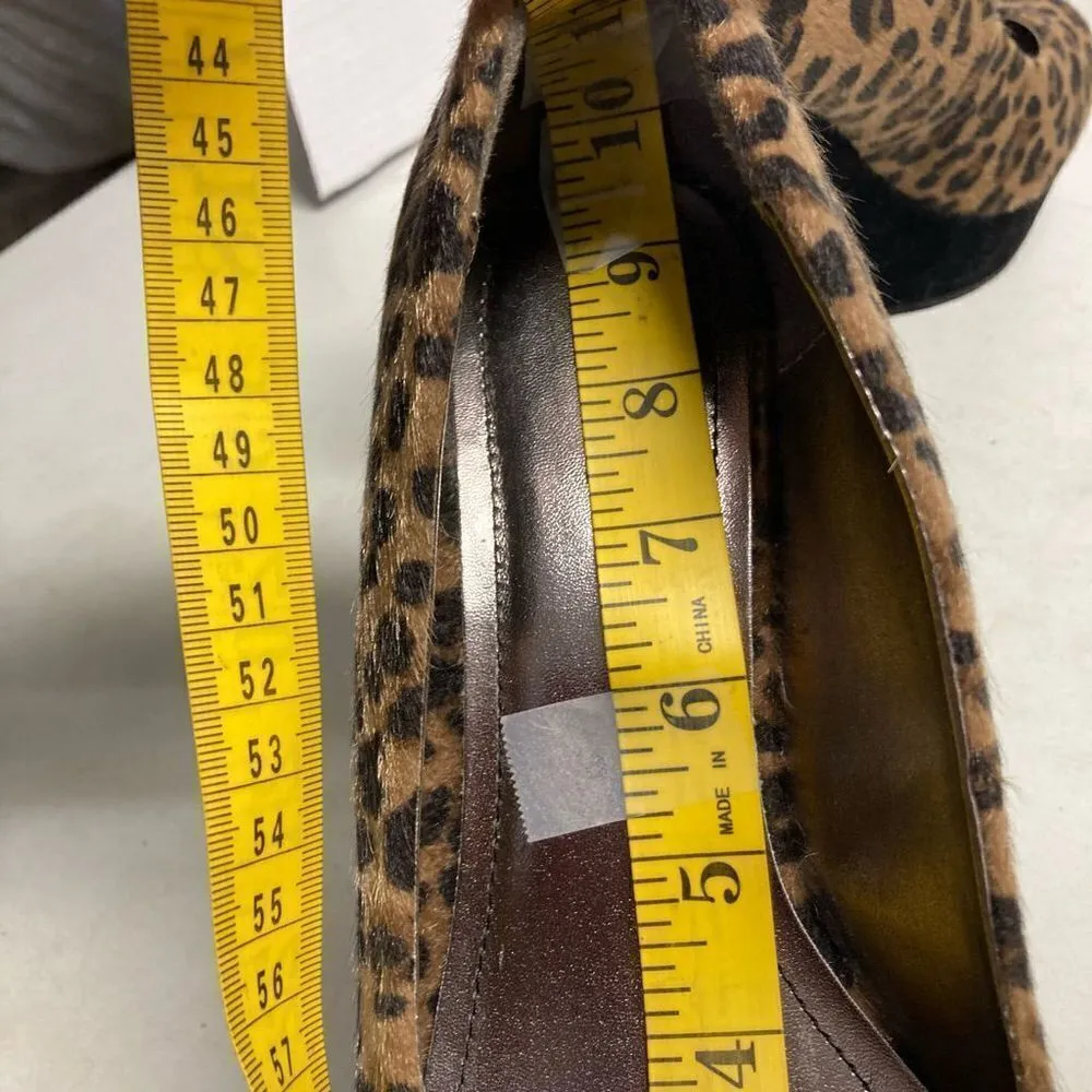 BAMBOO‎ Platform Wedge Heel Animal Print “Caesar-77” Size 10 - Image 3