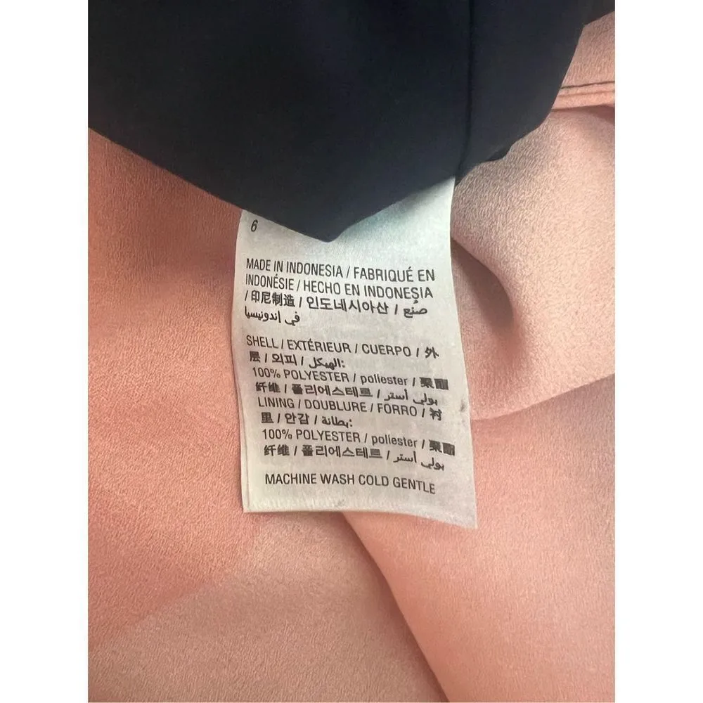 Bar III‎ Women's Pink Abstract Geo Lava Ruffled Hi Low Midi Skirt Size 6 - Image 7