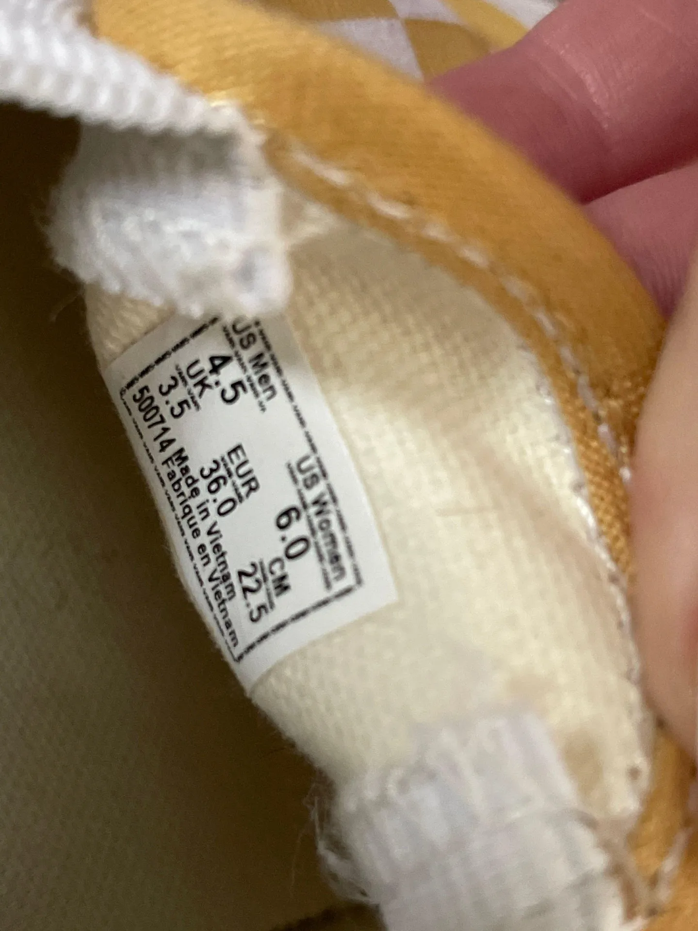 Vans Yellow Checkered Slip On - Image 3