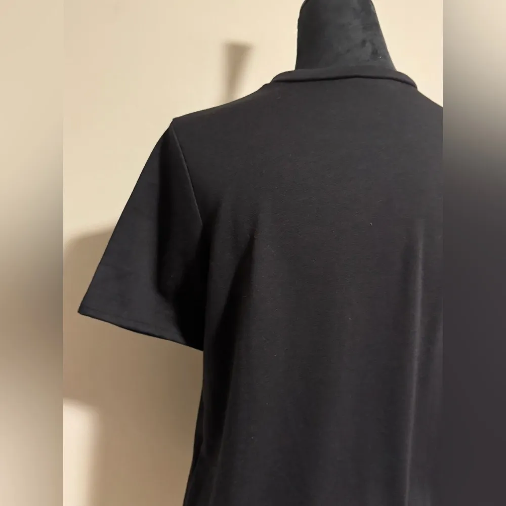 EUC BiBi Black Star Cut Out Grunge Top size medium - Image 6