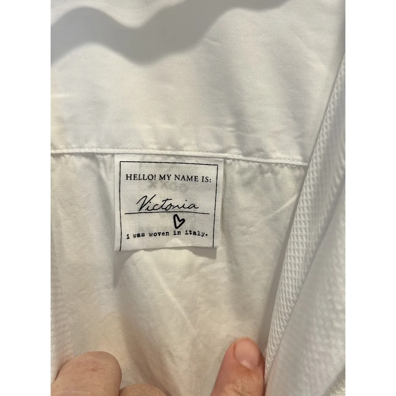 Frank & Eileen Victoria Tuxedo Oversized Cotton Crisp White Button Down Shirt L - Image 8