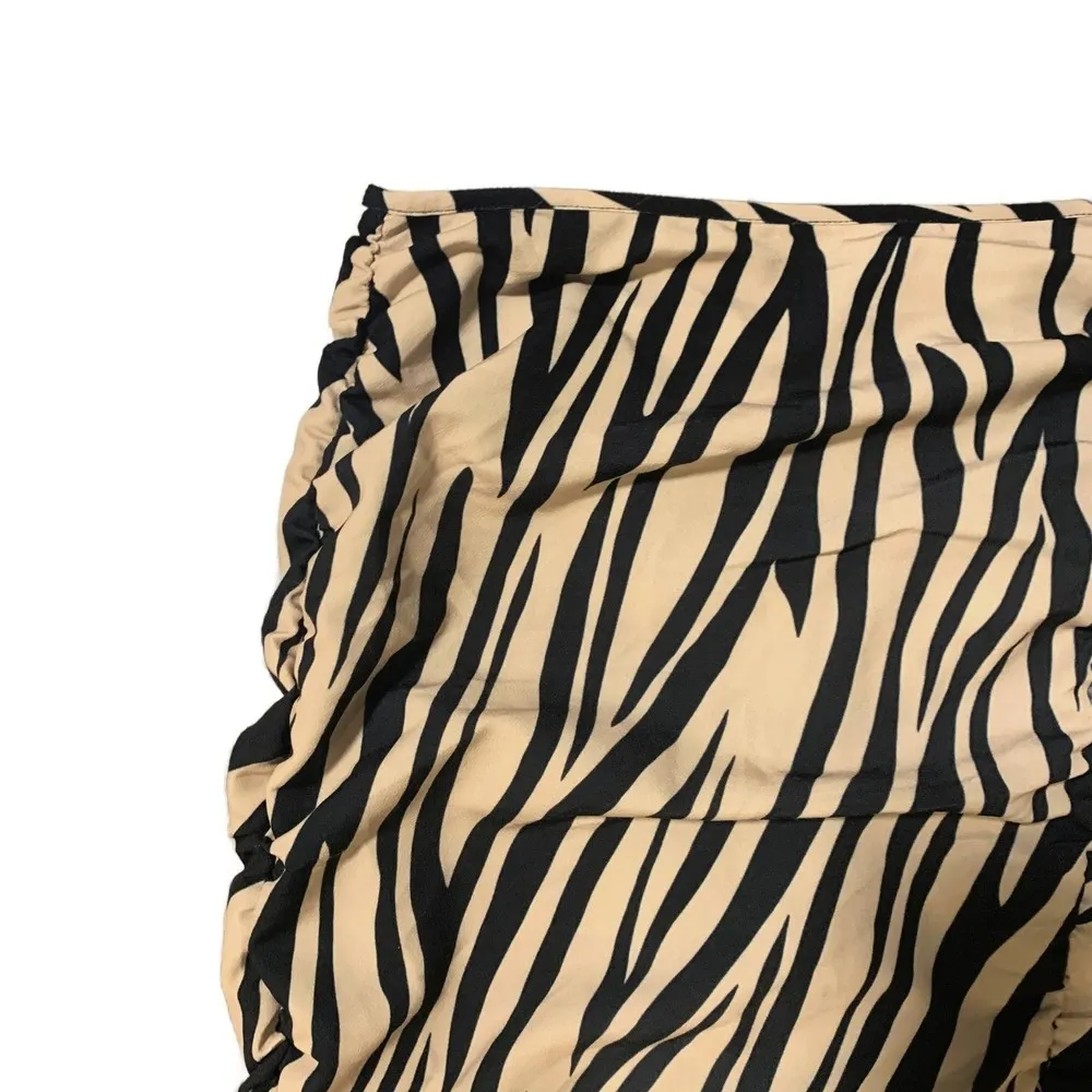 Anthropologie | Sanctuary Zebra Print Scrunch Skirt Zipper Back Lined Size Small - Image 2