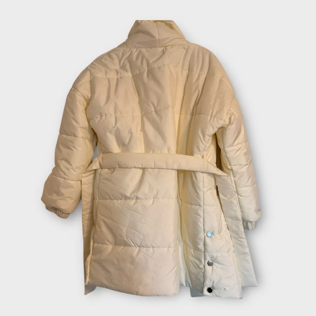 Nocturne Belted Oversized Puffer Jacket – Size 34 (NWT) White - Image 14