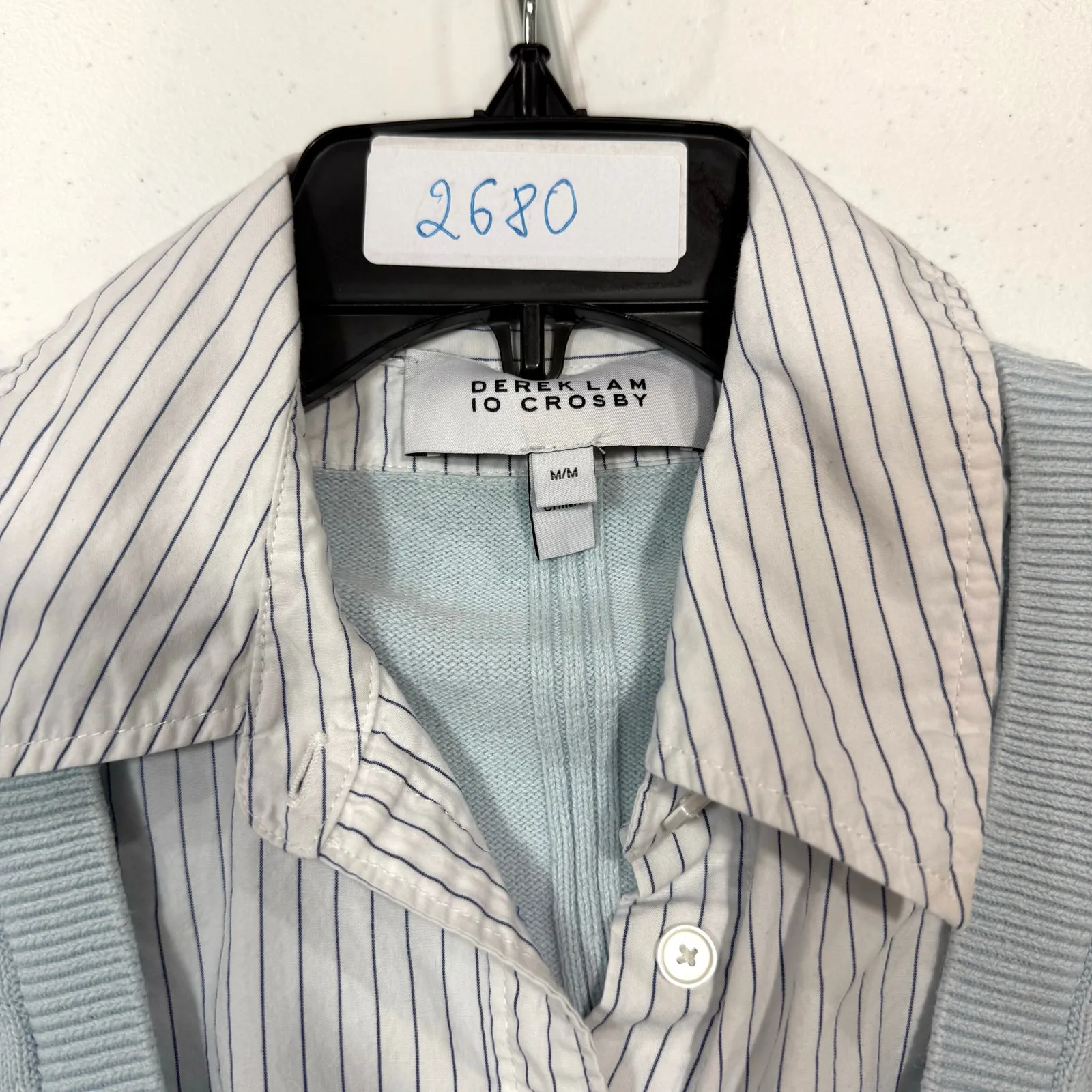 Derek Lam 10 Crosby Rida v neck Sweater shirt Medium - Image 4