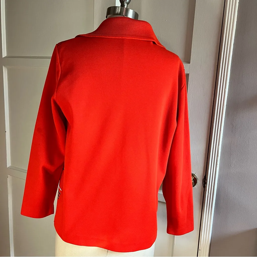 Vintage Orange Sweater Jacket Size undefined - Image 2