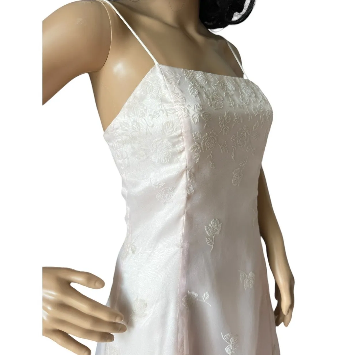 Jessica McClintock Gunne Sax Millennium 2000 pink Floral Gown Size small - Image 7