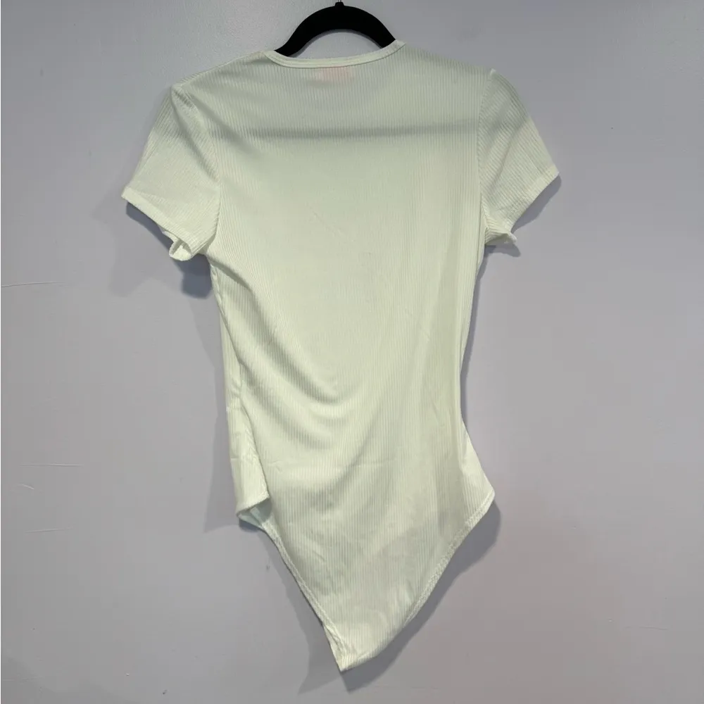 Pink lily white‎ ribbed tshirt bodysuit - Image 3