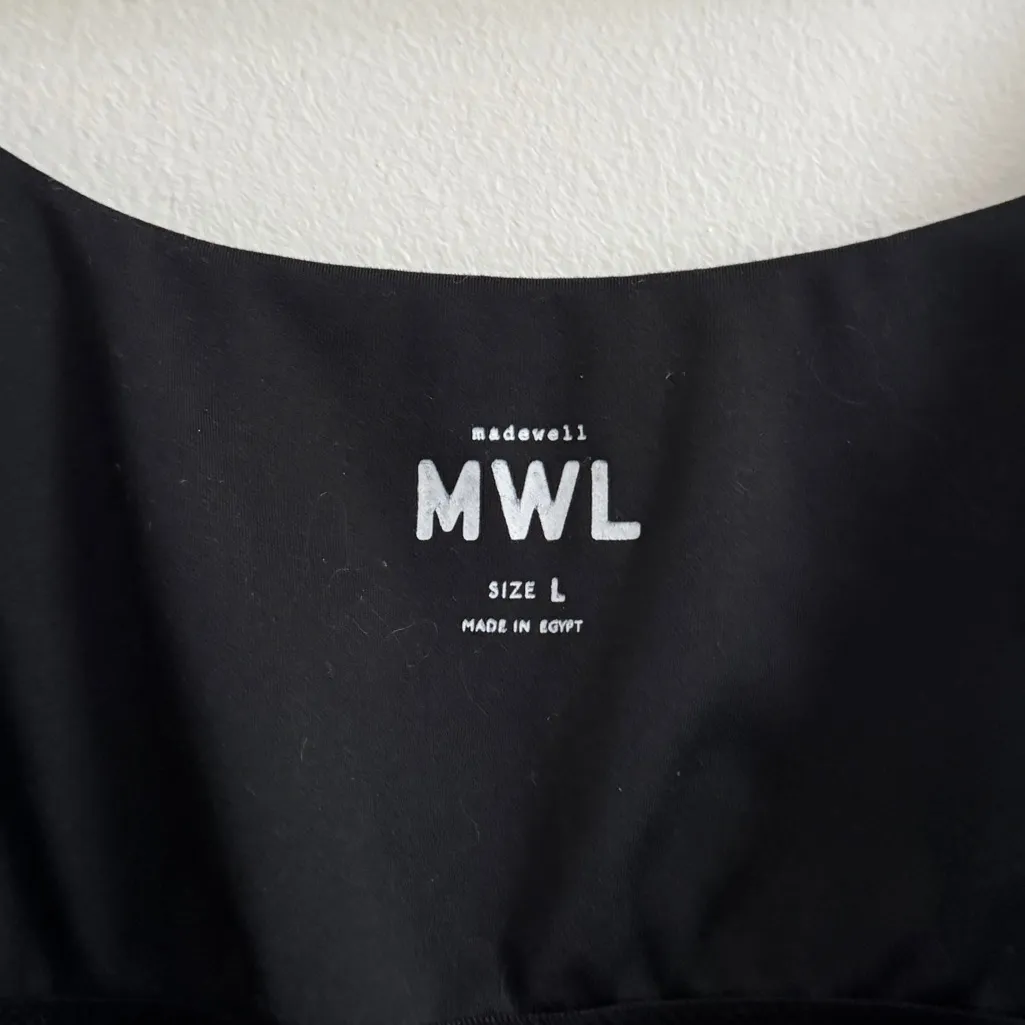 Madewell Black MWL Flex Biker Unitard Size Large - Image 4