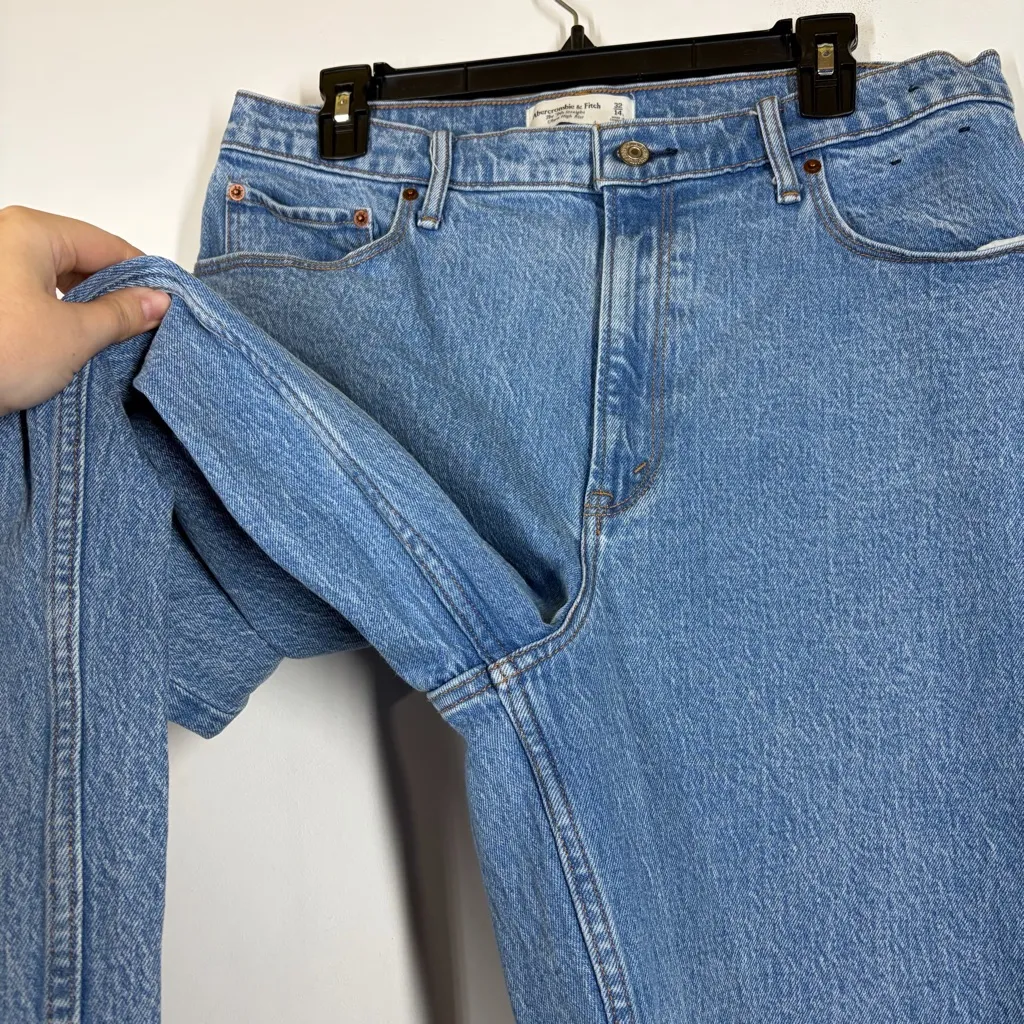 Abercrombie & Fitch The 90s Straight Jean Size 32/14 LONG - Image 7