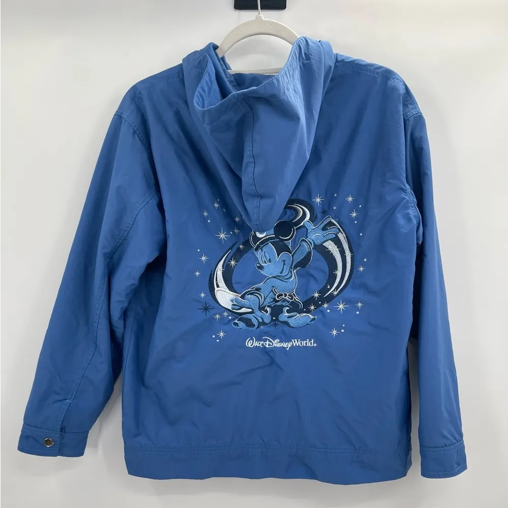 Unisex 90s vintage Walt Disney magical Mickey Mouse blue windbreaker small - Image 6