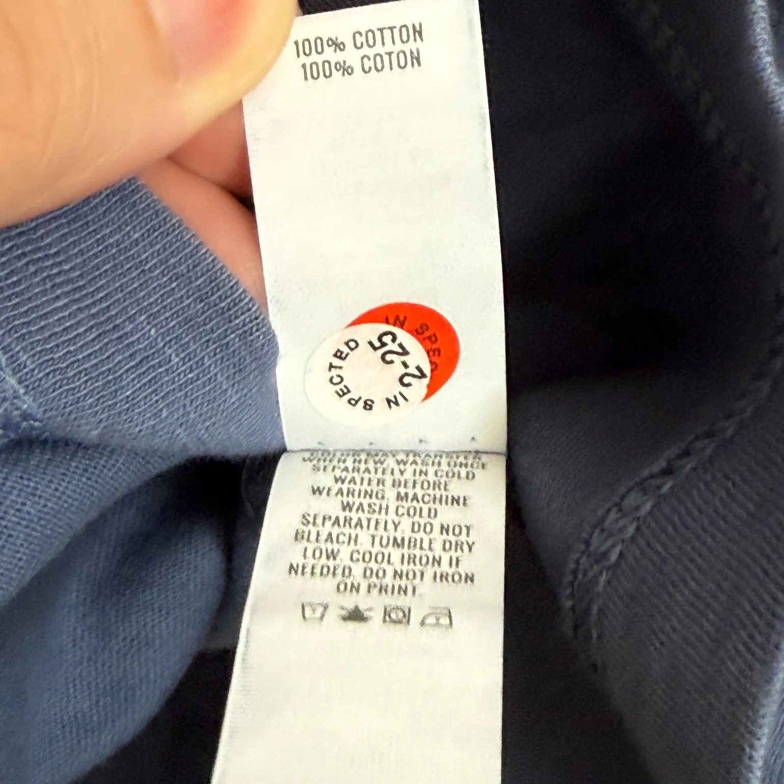 NEW Aerie Sz S V-Neck Tee T-shirt in Blue 100% Cotton Natural Fiber - Image 7