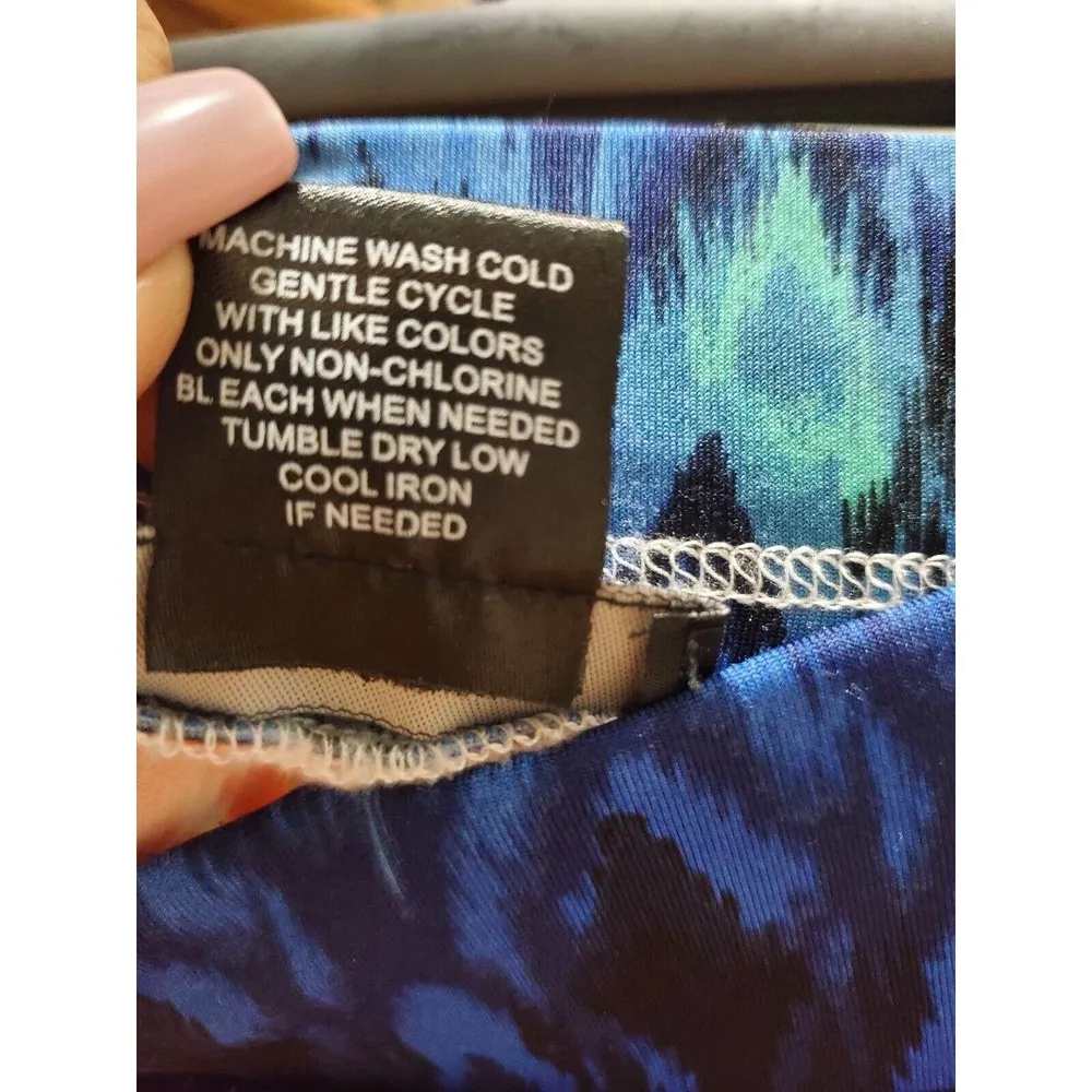 Violet b. Palazzo Multicolor Polyester Mid Rise Wide Legs Comfort Waist Pant S - Image 6