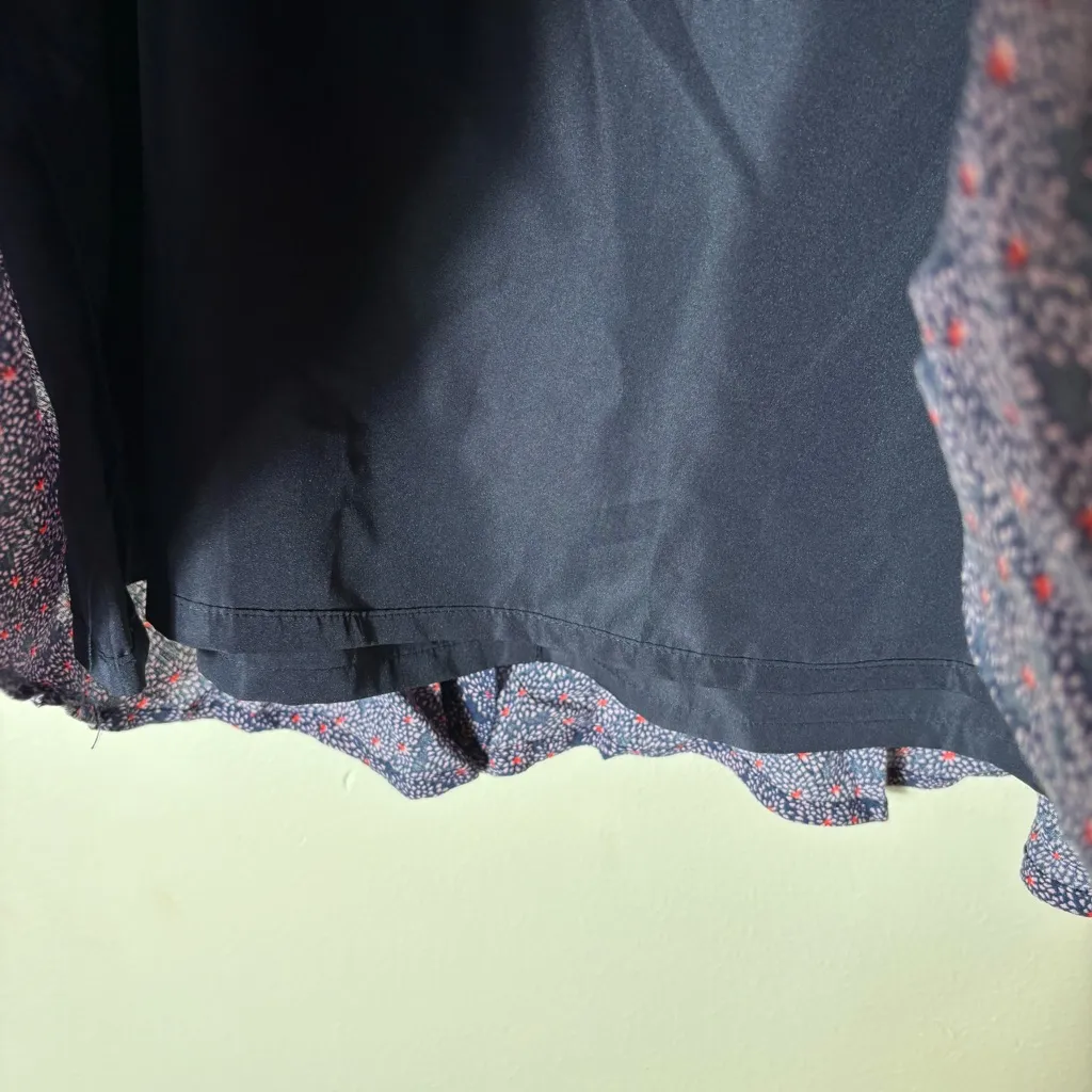 Boden Navy Floral Print Skort Size 12R‎ Blue - Image 2