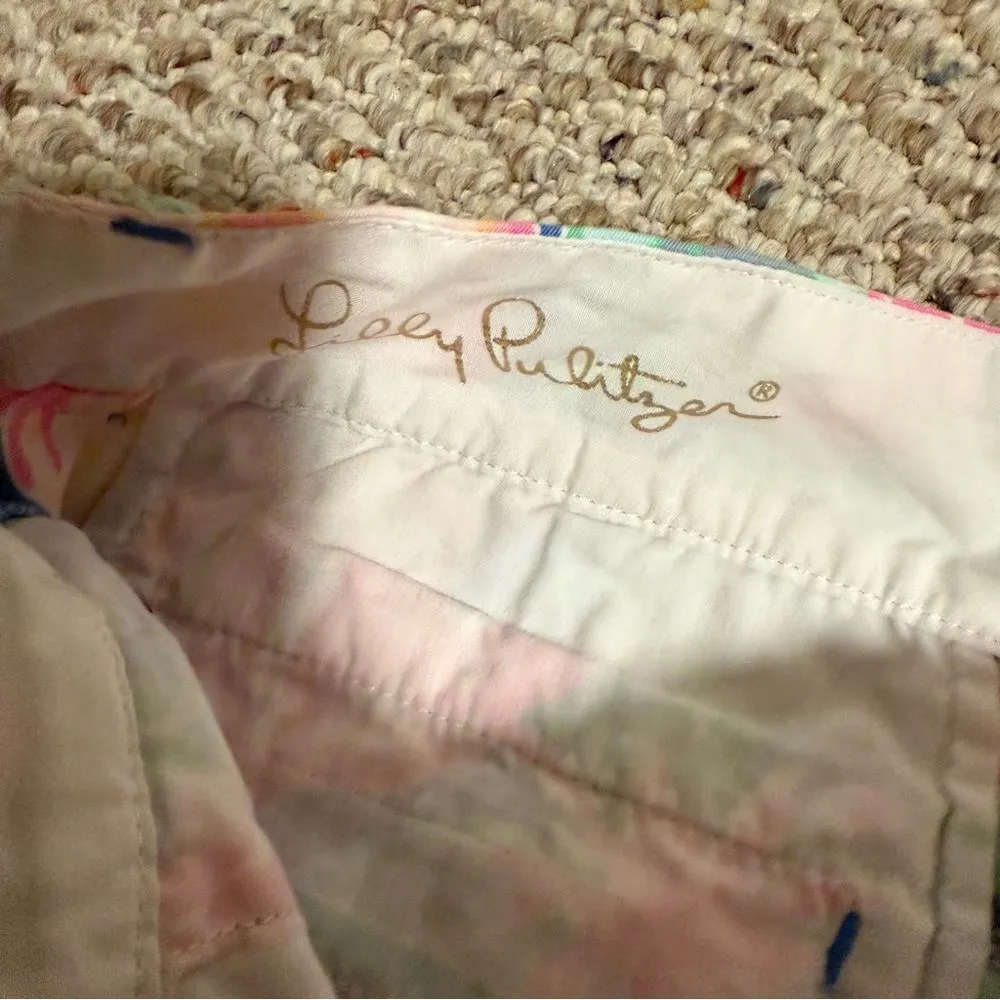 Lilly Pulitzer Callahan Shorts 5" Beckon Blue Jungle Utopia Floral Print- Size 4 - Image 9