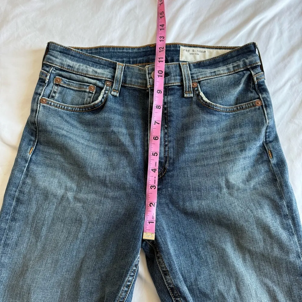 Rag & Bone Nina High Rise Ankle Skinny Jeans Classic Casual Luxury Denim Pants - Image 6