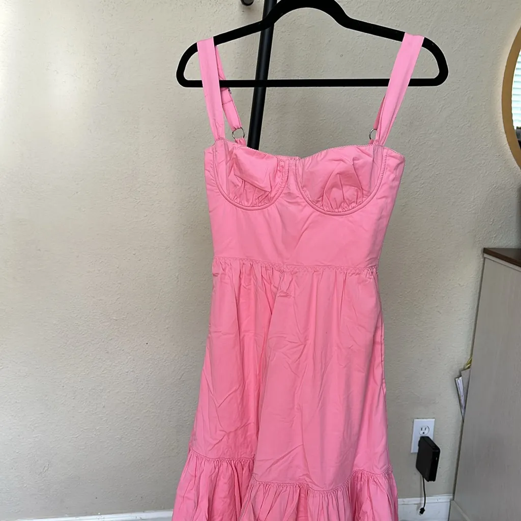 HOUSE OF‎ CB 'Elia' French Pink Midi Sundress size XS - Image 6