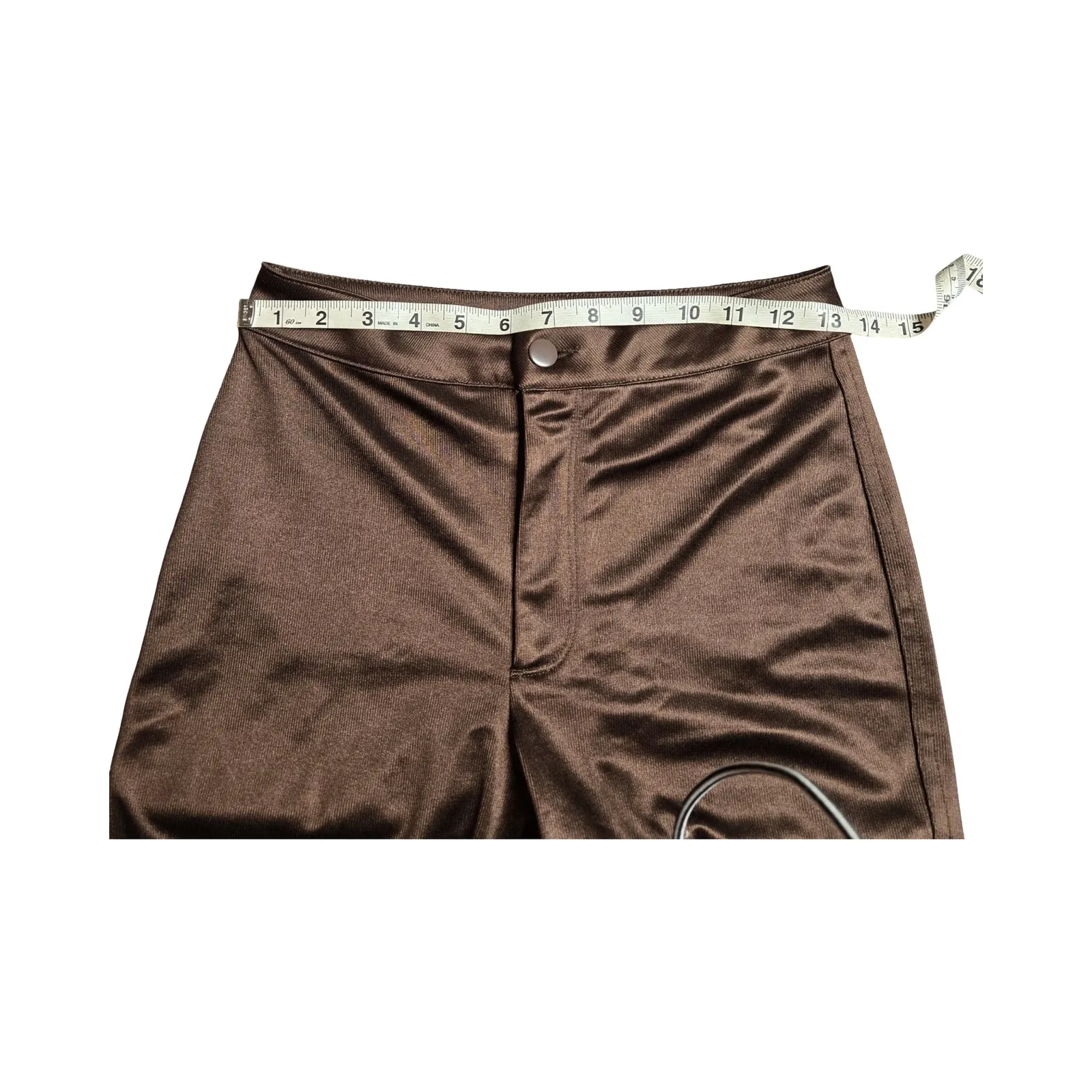 SKIMS Brown Disco Trousers Size: S - Image 5