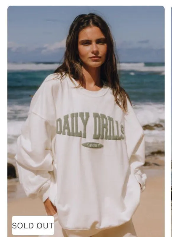 Oversized Sport Crew White XS/S - Image 6