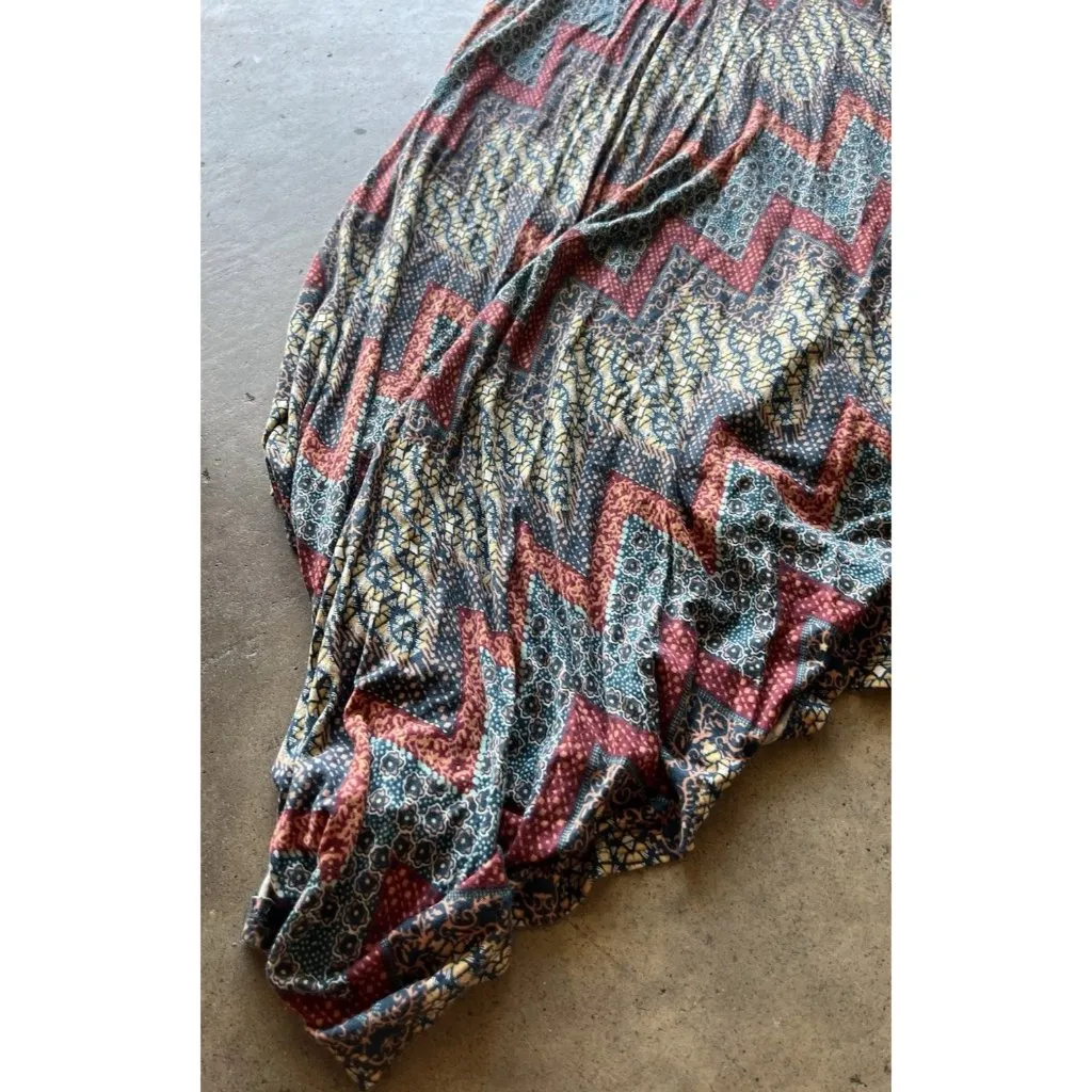 AMERICAN RAG CIE Summer Festival Dress XS Bohemian Handkerchief Hem Wide Straps - Image 4