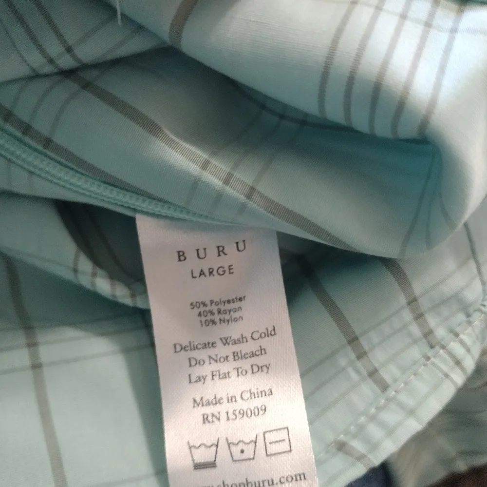 NEW Buru woven balloon sleeved bust shirt Blue Size L - Image 6