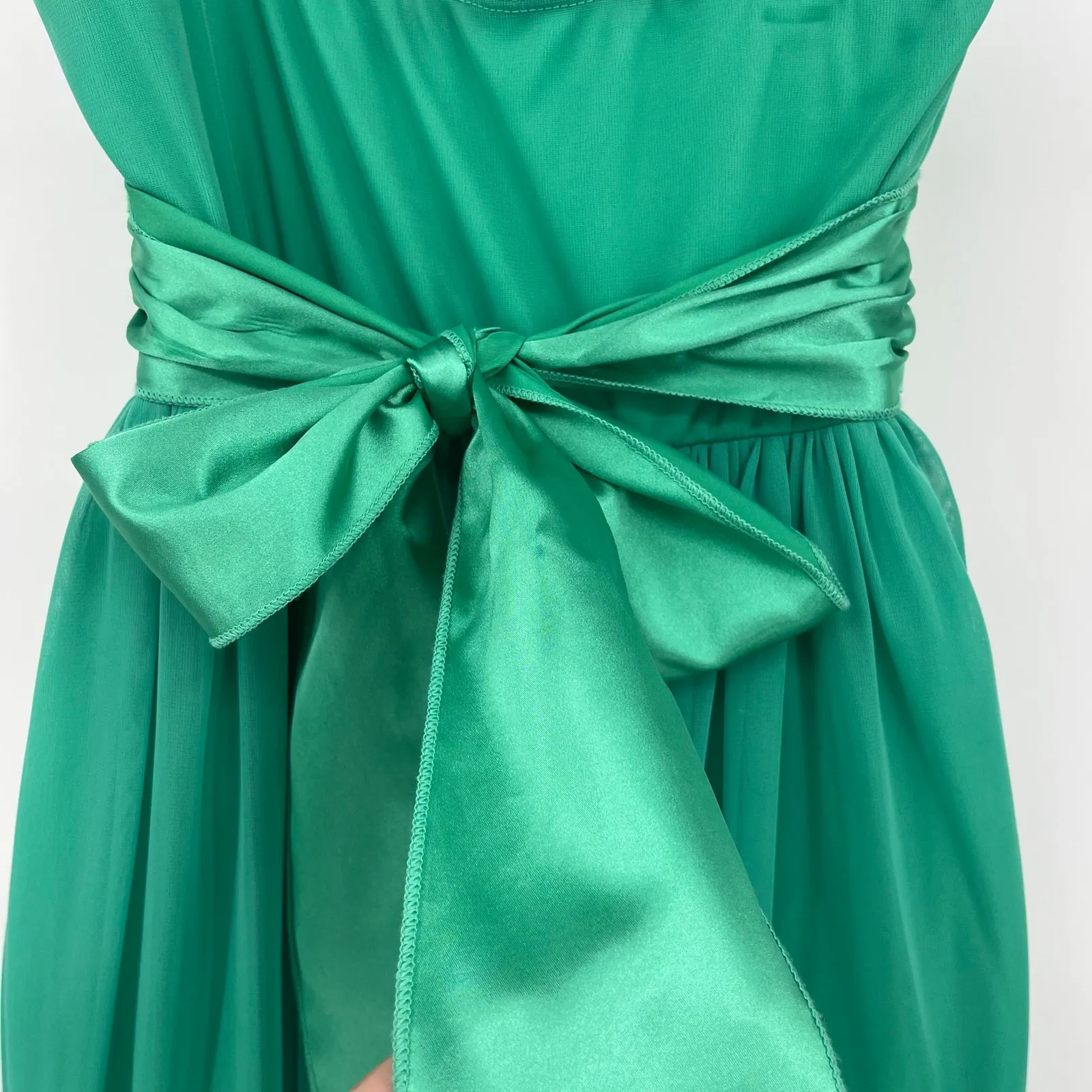 Y2K Sequin Hearts One Strap Babydoll Dress Sz L Hoco Floral Coquette Romantic - Image 8