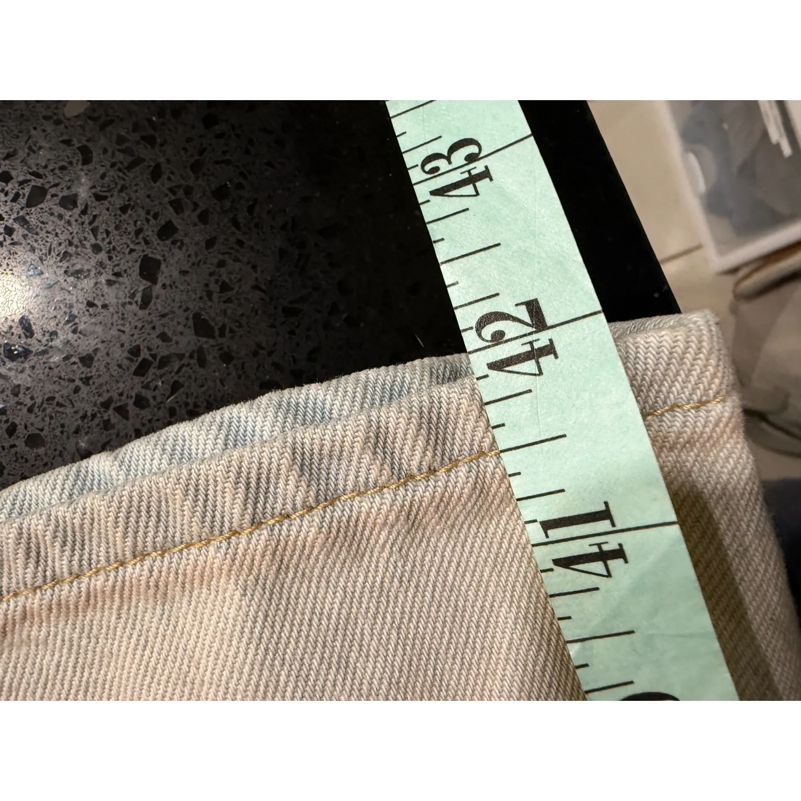 LEVIS PREMIUM RIB CAGE WIDE LEG Light Wash Denim Jeans Womens Size 26 - Image 8