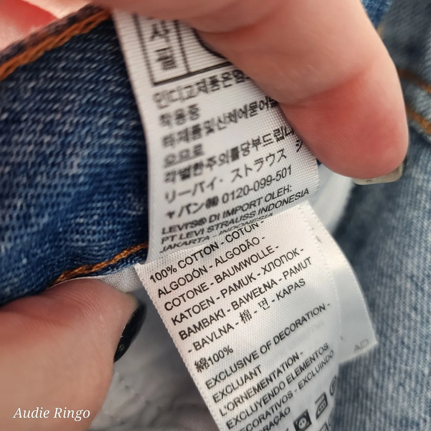 Levi’s 501® Distressed High-Rise Straight Jeans Light Wash W29 L28 - Image 12