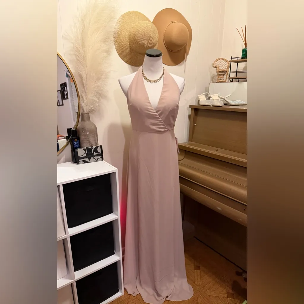 Birdy Grey MONI Convertible Dress Chiffon Taupe Large NEW NWT BRIDESMAID WEDDING - Image 3