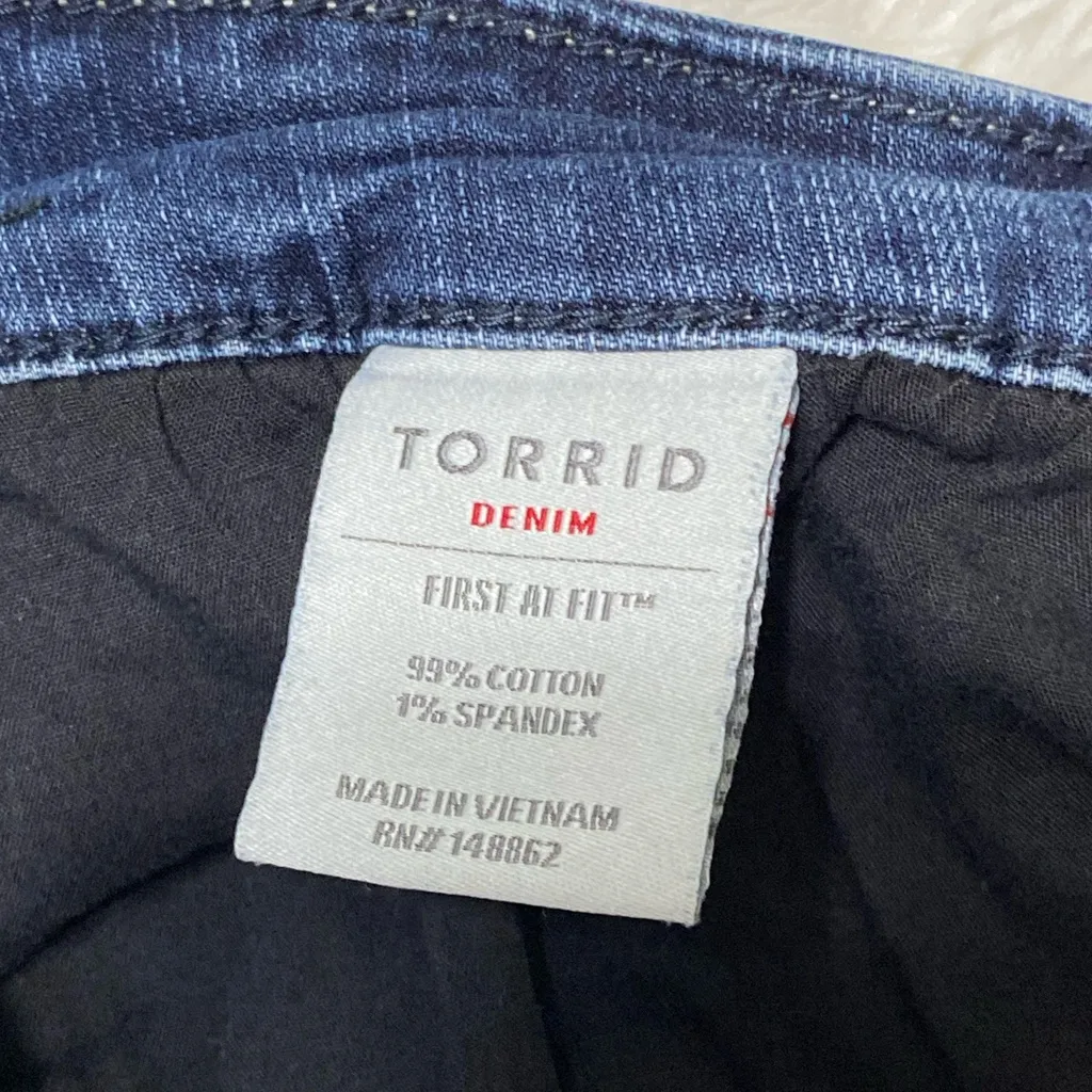 Torrid First at Fit Slim Boot Jean Stretch Blue Denim  Women’s Size 22 R - Image 13