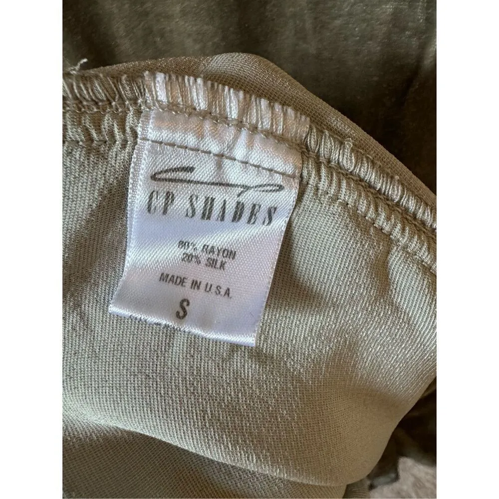 CP Shades NWOT Long Sleeve Velvet Mini Dress in Green Size Small - Image 6