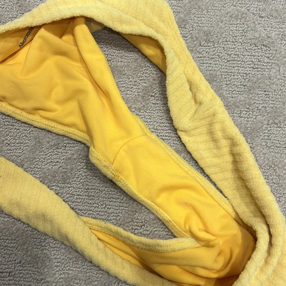 Abercrombie & fitch yellow towel terry cloth bikini size M L - Image 7