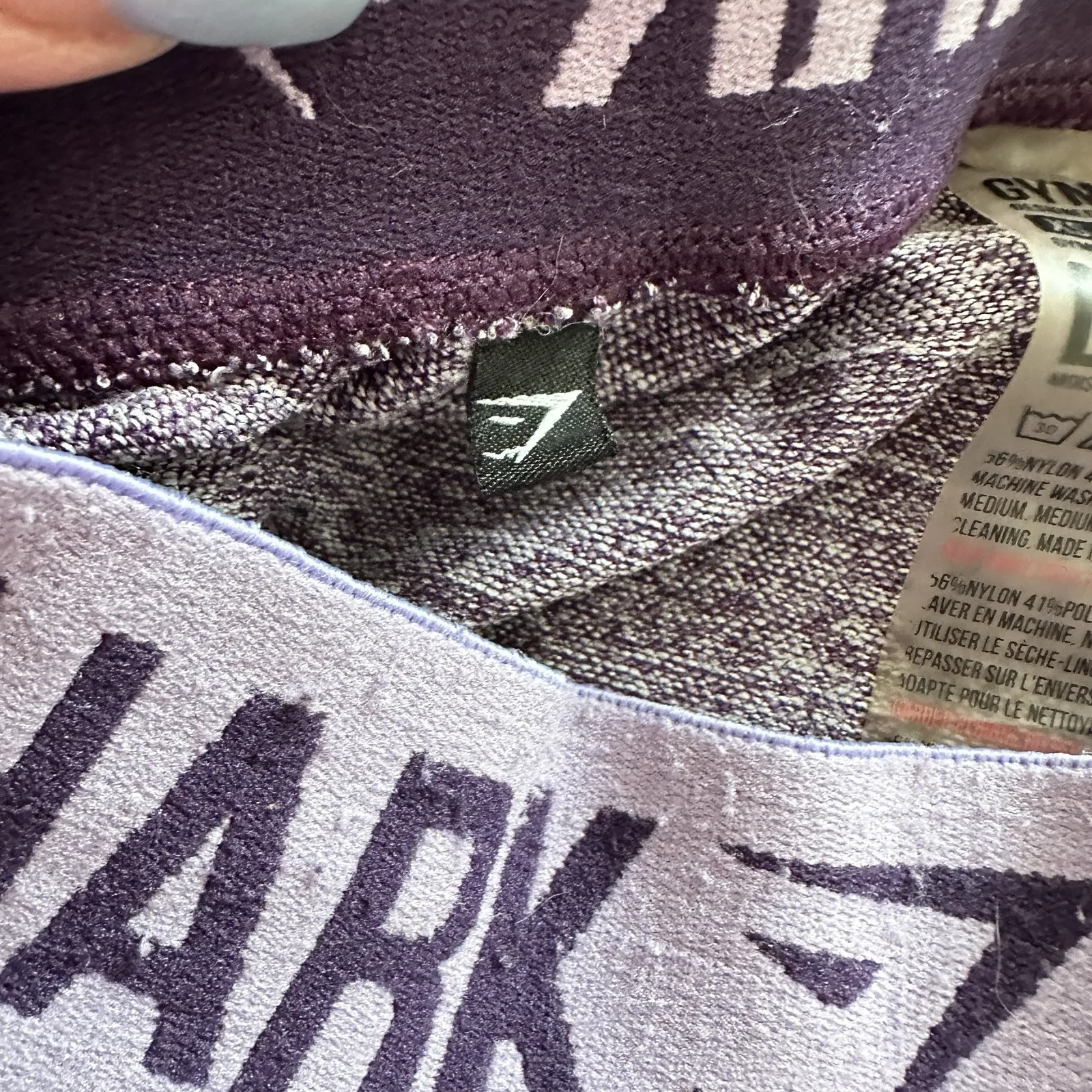 Gymshark Women's Flex Purple Lilac Marled Seamless Leggings‎ XS Gym Athletic - Image 16