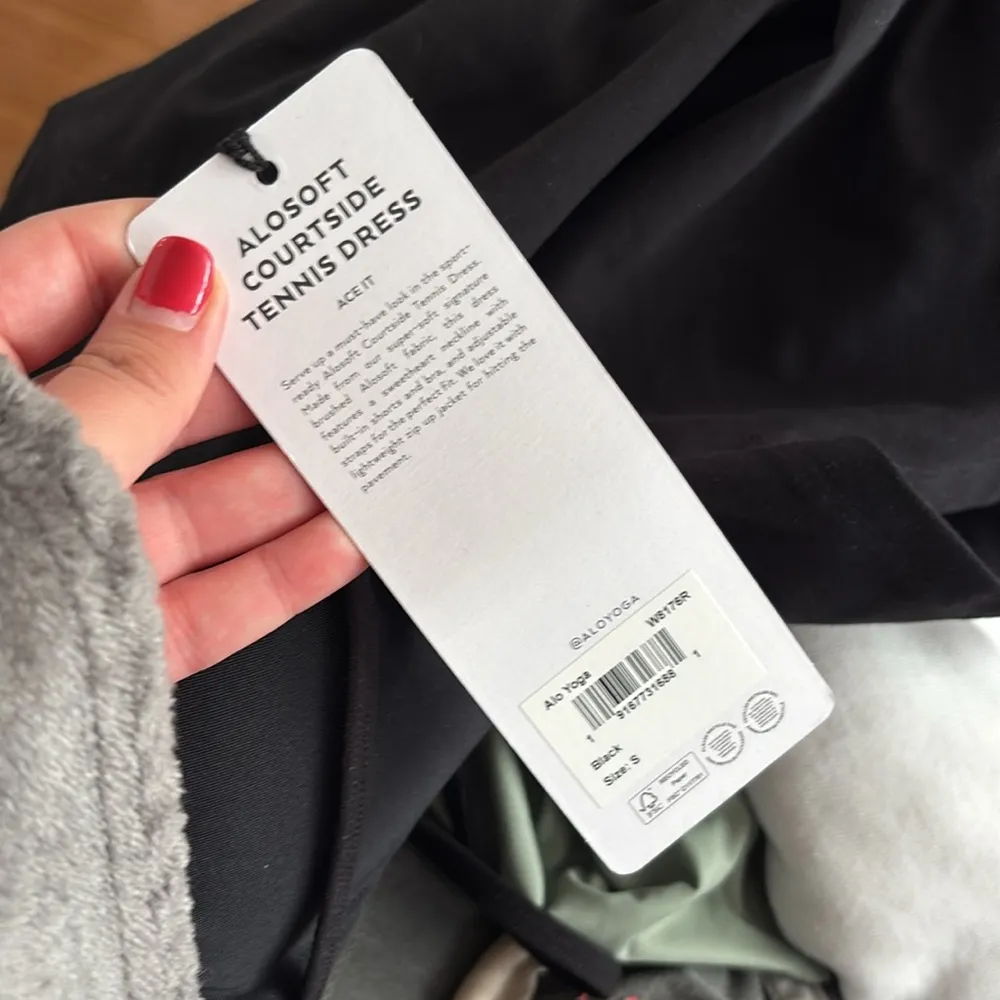 Alo Yoga Black Alosoft Courtside Tennis Dress - Image 5