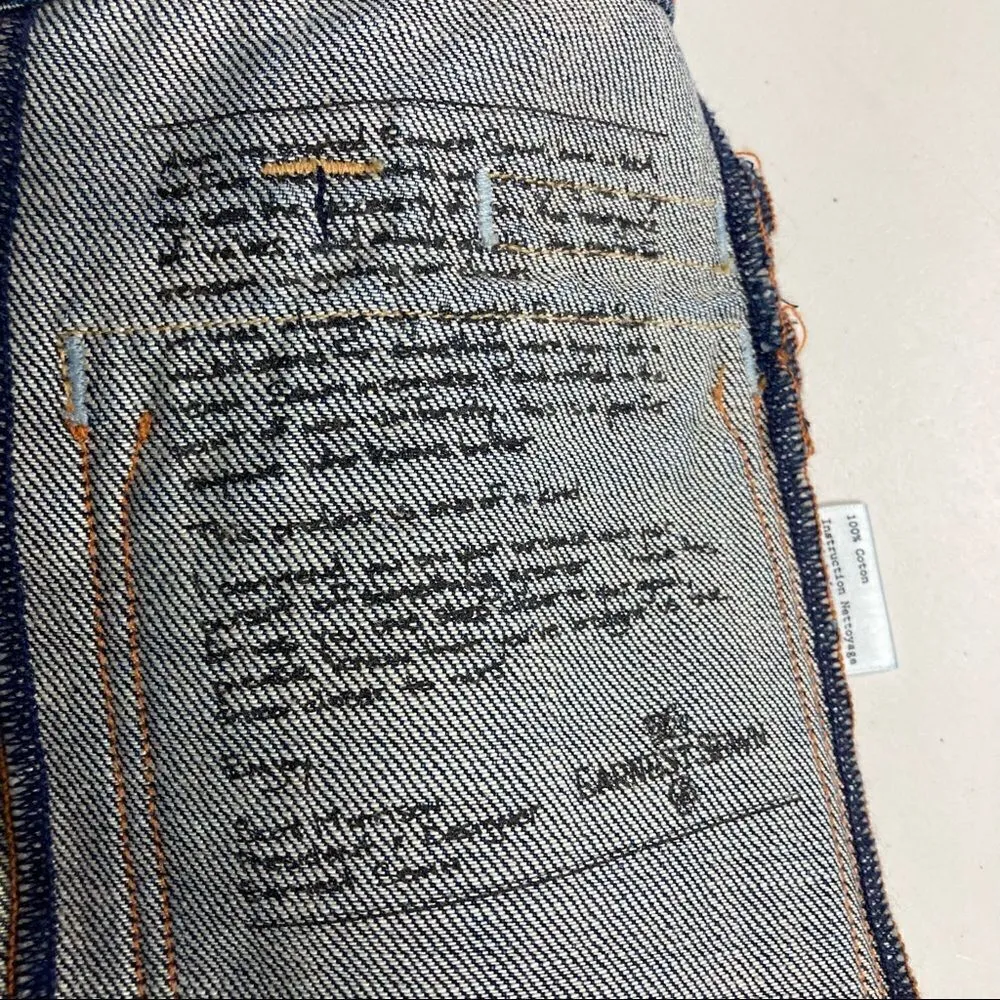 EARNEST SEWN,Bailor Skirt,Mini, denimWomen’s Size 28,Light Wash Blue,distressed‎ Blue - Image 6