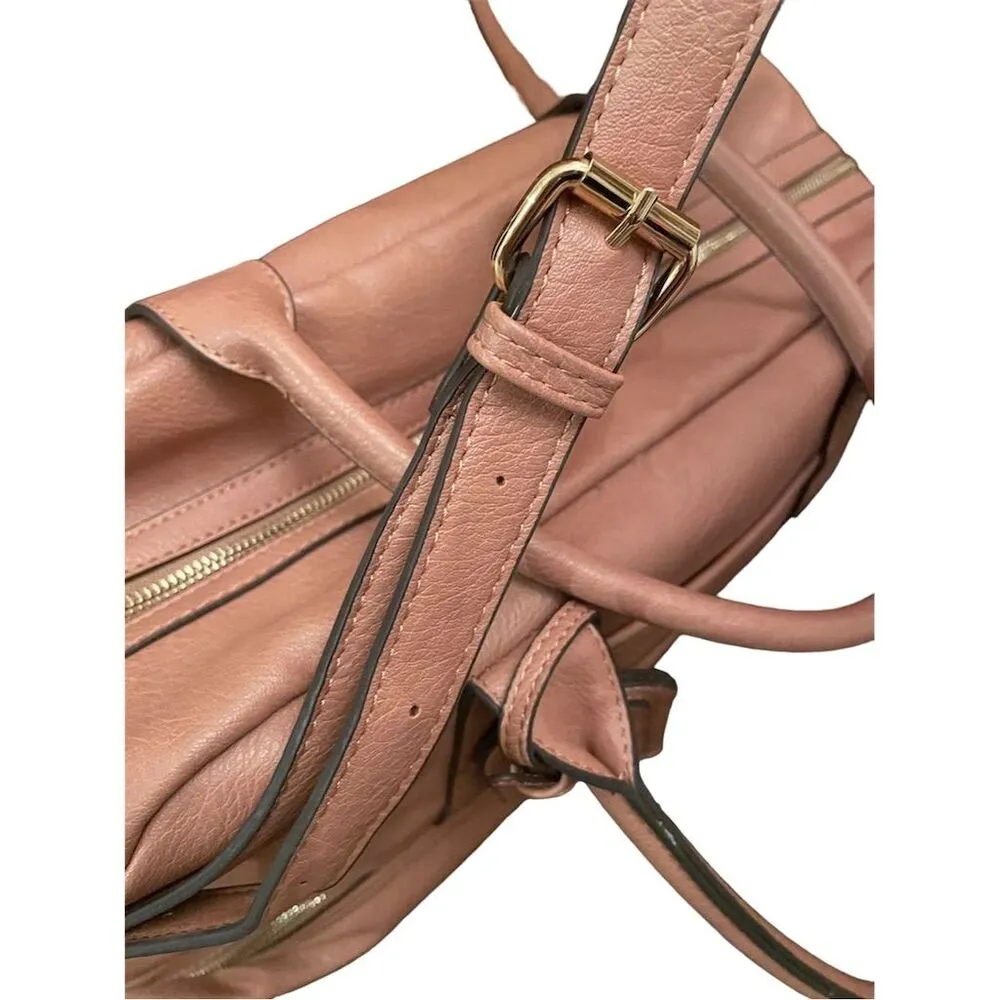 Sole Society Mason Blush Pink Vegan Leather Weekender Duffle Bag large - Image 15