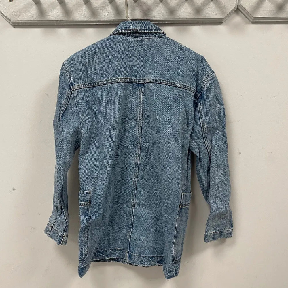 Miou Muse Denim Oversize Blazer - Image 3