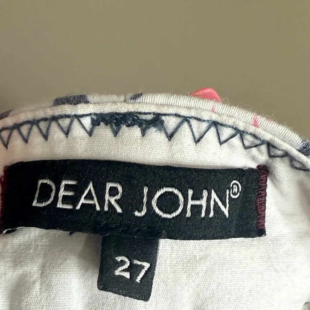 Dear John Floral Gray Women's Shorts size 27 - Image 9