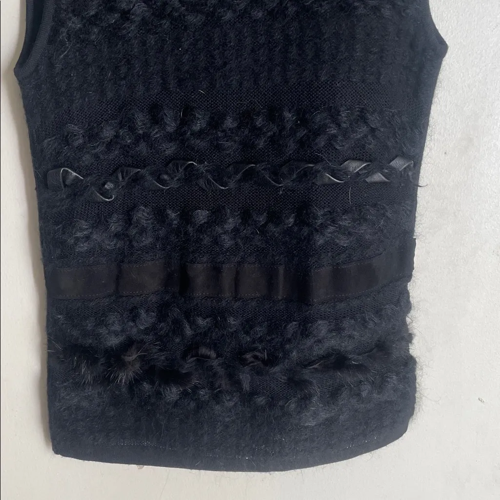 Versace Sleeveless Wool Blend Turtleneck Vintage - Image 8