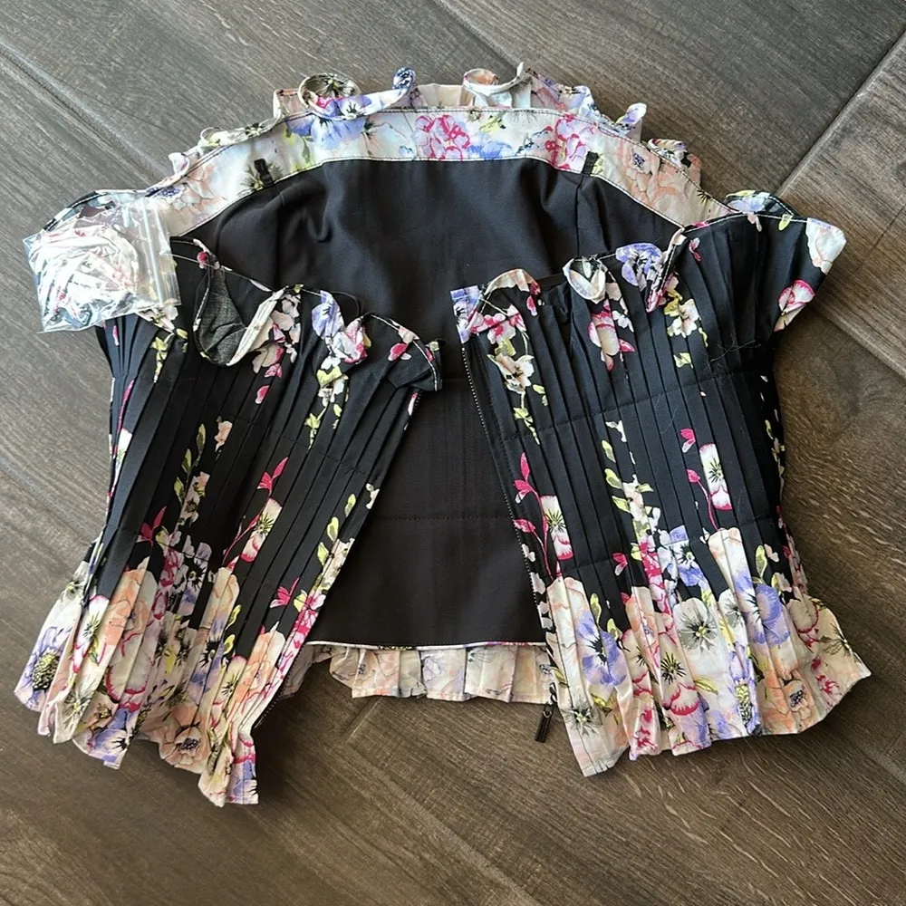 WHBM Floral Ruffle Bustier - Image 6