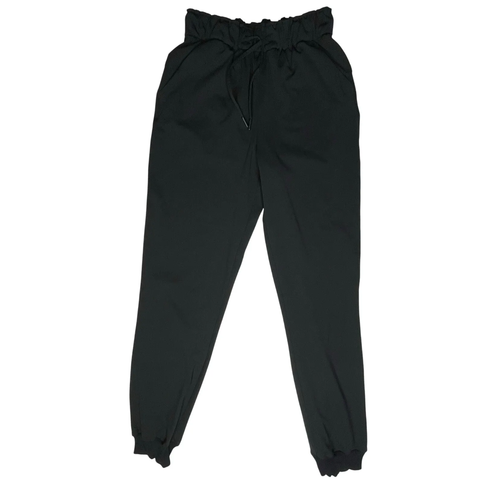Lululemon Keep Moving Ankle Jogger Pant size 4 Black High Rise Drawstring - Image 4