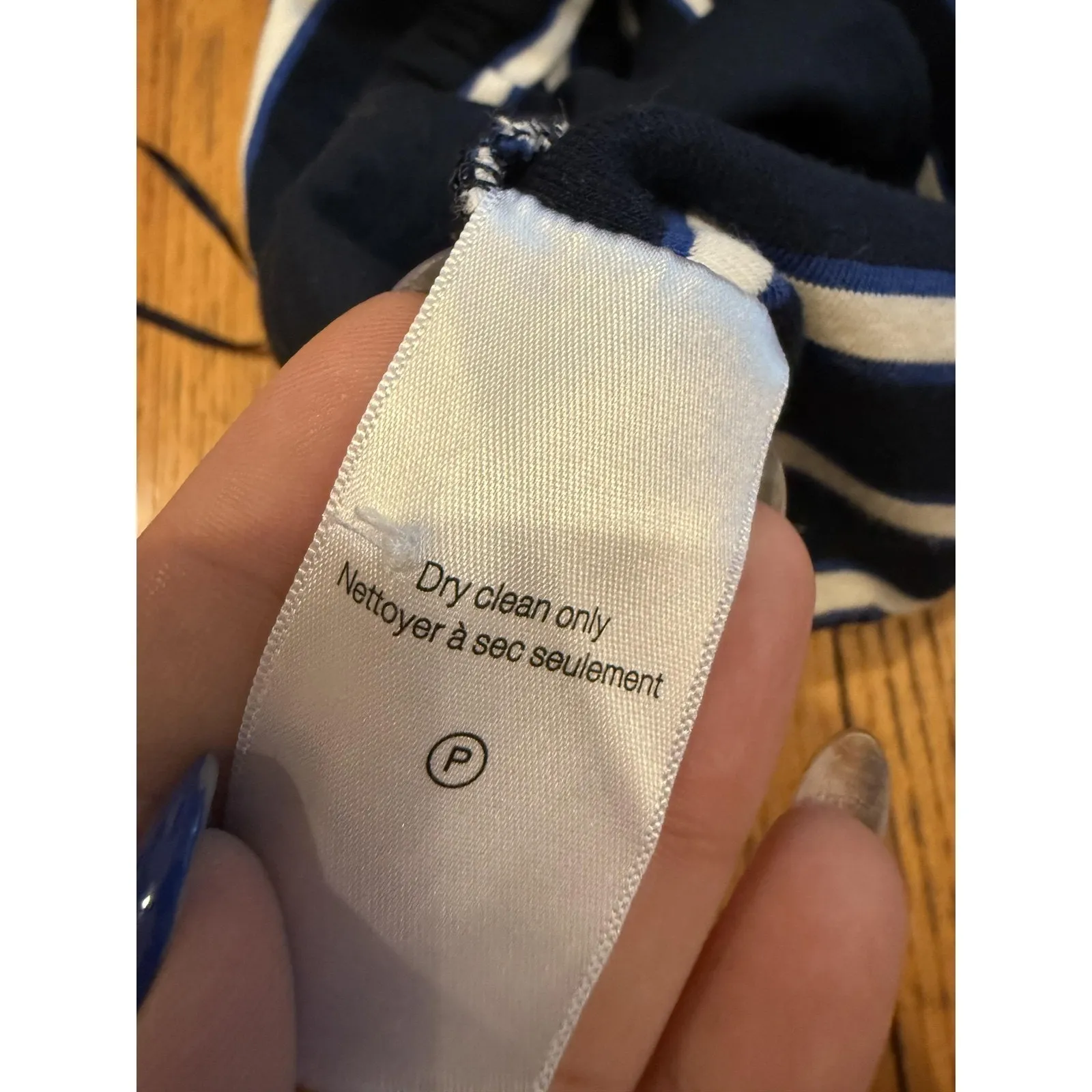 Veronica Beard Romper Womens Medium Navy Stripe Halter Collared Pockets Elastic - Image 10