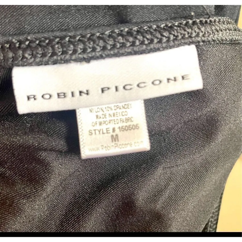 Robin Piccone  black bathing suit top - Image 6