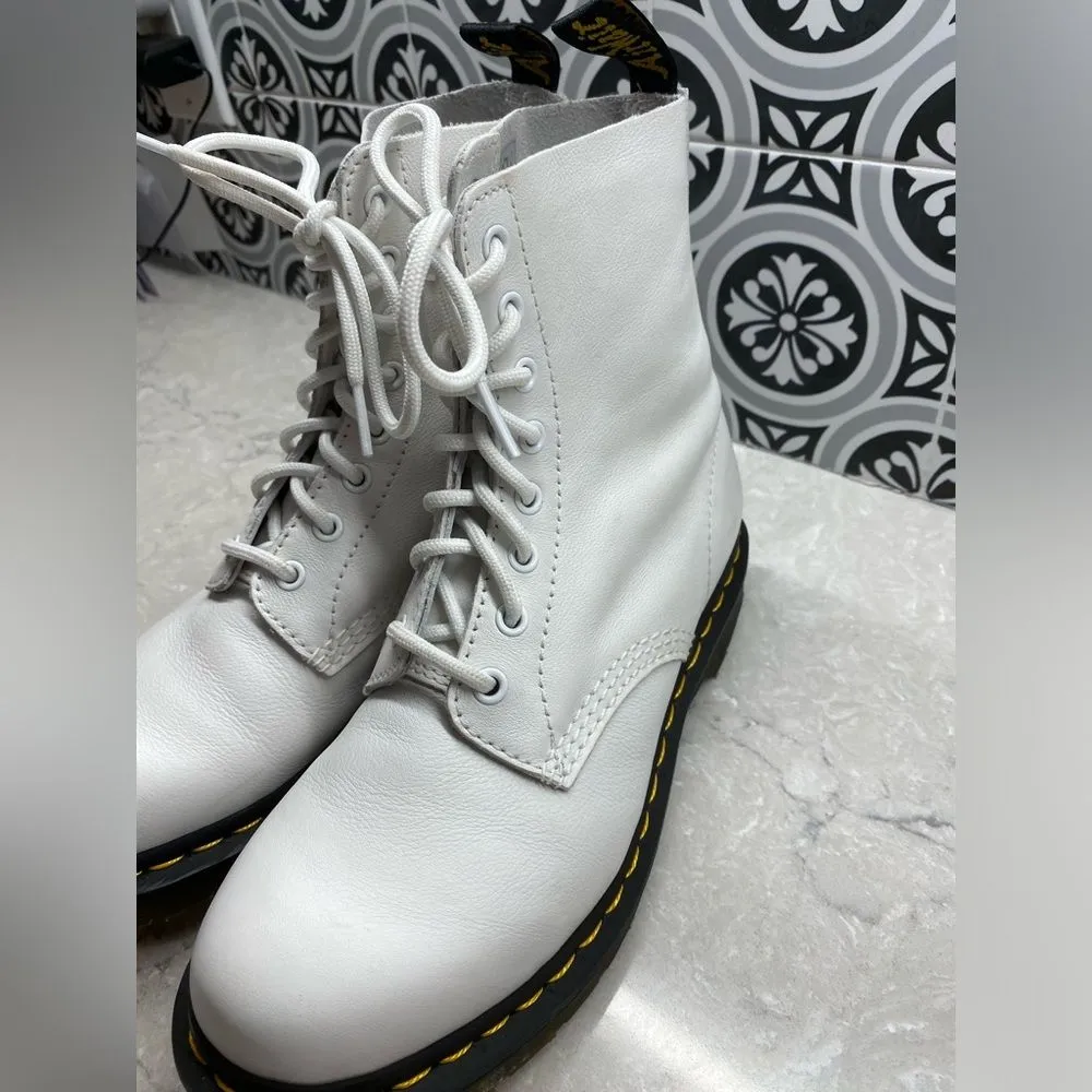 Dr. Martens 1460 Pascal 8-Eye Boot White Size Womens 8 - Image 10