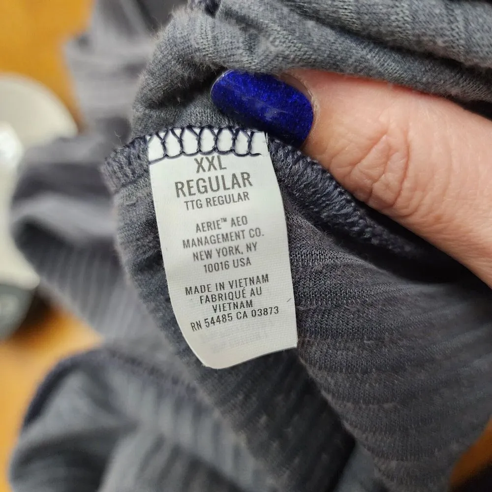 Aerie Gray Ribbed Leggings - Image 6